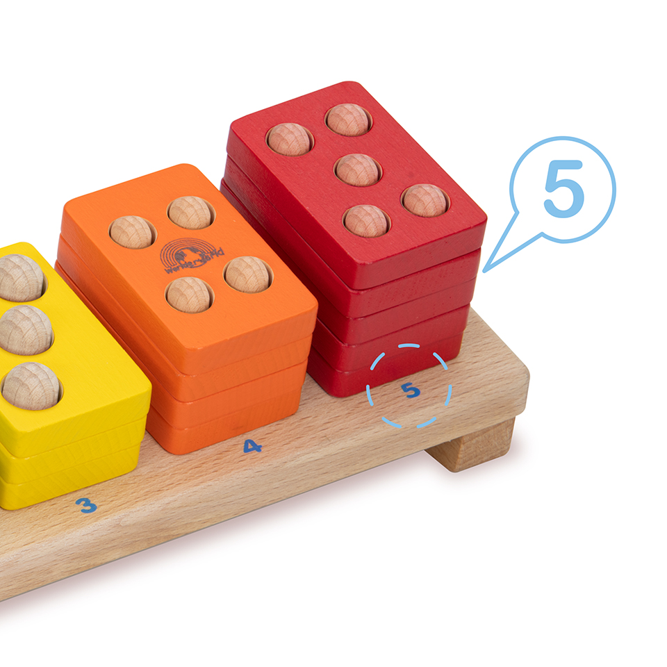 WED-3090 1-5 STACKER | Wonderworldtoy - Natural toys for smart play